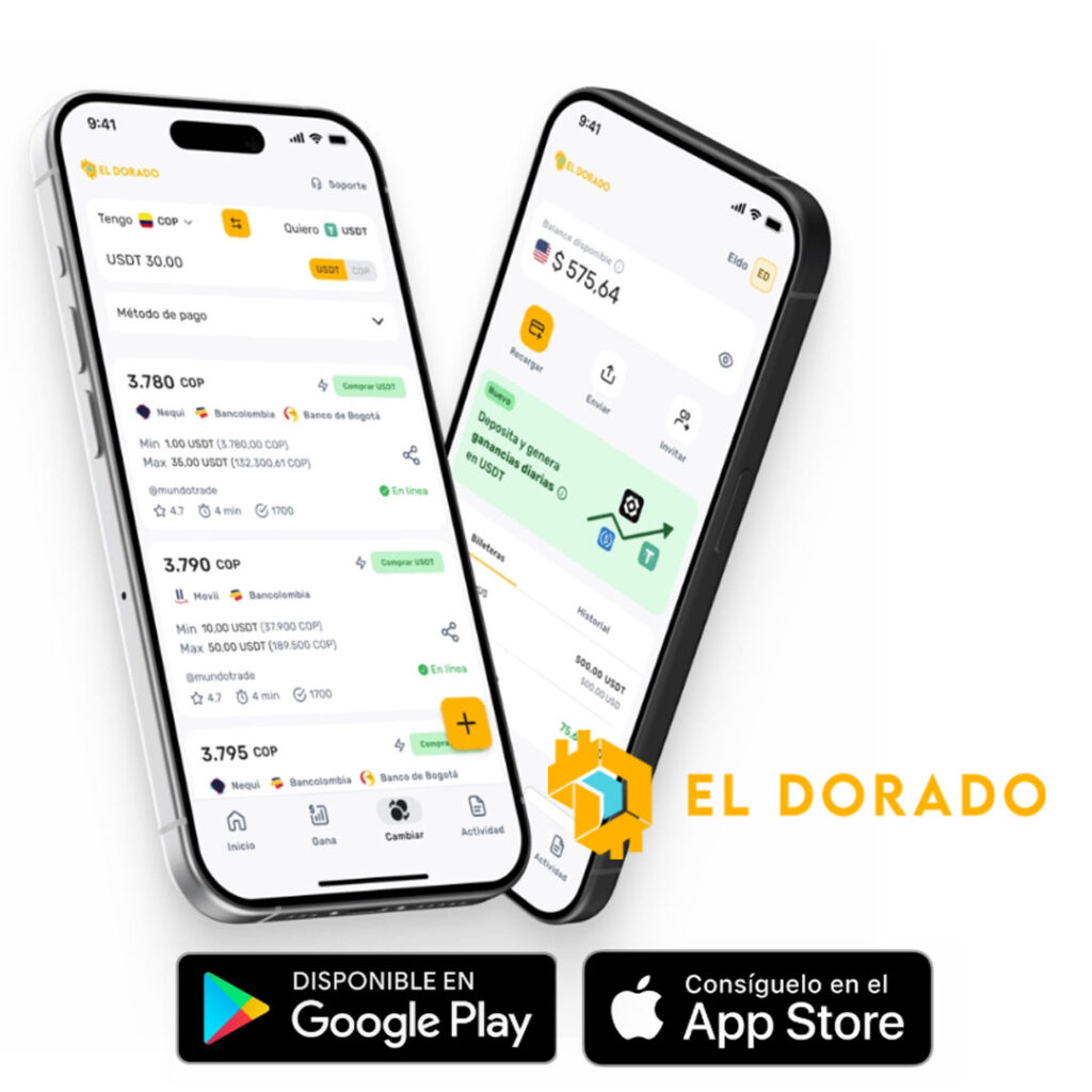 El Dorado App, disponible en Google Play y App Store